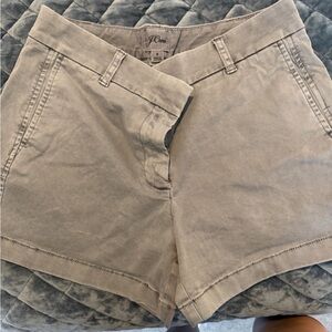 4” chino shorts. Still have life left in them!! Grey! Size 8
